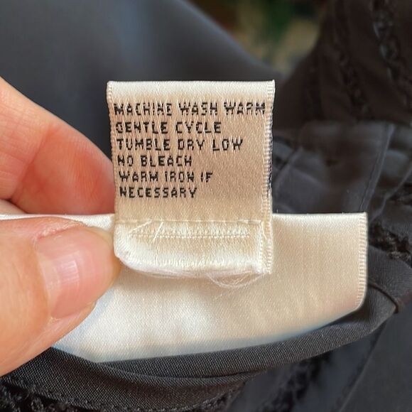 Vtg 80s Yves St. Clair black blouse - Picture 9 of 9